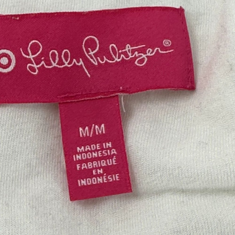 * Lilly Pulitzer for Target White Lace Eyelet Crop Top Size Medium - Picture 15 of 15